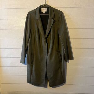 Carolina Belle Olive Green Trench Coat